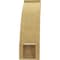 Ekena Millwork 5-inch W x 12-inch D x 16-inch H Lafayette Rough Cedar Woodgrain TimberThane Knee Brace, Primed BRCUR05X12X16LFTRCPR - alternate 5